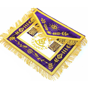 Delantal masónico Grand Lodge Master bordado a mano a la venta precio más bajo nuevo diseño masónico de alta calidad Ronpex - Product Image 3