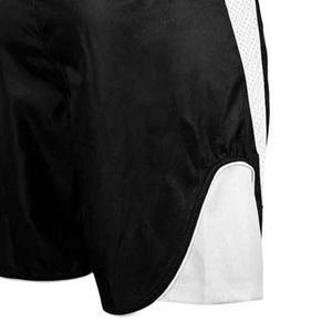 Shorts de sport pour hommes de haute qualité, couleur personnalisée blanc et noir, taille haute, en spandex et polyester, vêtements d'arts martiaux, shorts de boxe - Product Image 5