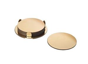 Posavasos Redondo Clásico de Latón para Uso en Hogar, Hotel y Restaurante - Decoración Ecológica Resistente al Calor - Product Image 6