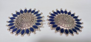 Conjunto de pendientes de proveedores al por mayor con pendientes de moda chapados en plata, joyería para mujer, ropa de exportadores indios - Product Image 4
