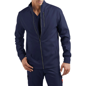 Veste de travail médicale en coton mélangé durable toutes saisons, uniformes d'hôpital, respirante et confortable avec couleur et logo personnalisés - Product Image 1