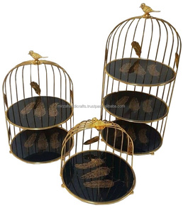 Bird <b>Cake</b> Display Cage Decoration <b>Tea</b> Break <b>Cake</b> Tray Display <b>Stand</b> Wrought Iron Bird Cage <b>Afternoon</b> <b>Tea</b> Snack <b>Stand</b> <b>Cake</b> <b>Stand</b> - Product Image 5