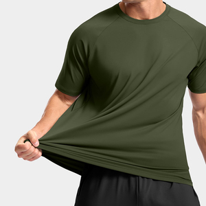 Tissu extensible Qualité unique T-shirt pour homme Sonnerie de haute qualité Produit personnalisé T-shirt à col rond vierge pour homme - Product Image 3