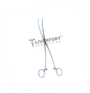 Fórceps de vendaje uterino MAIER, 10 "(25,4 cm), curvado, trinquete, mordazas dentadas 5X30mm Instrumentos quirúrgicos - Product Image 3