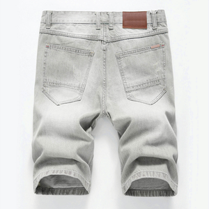 กางเกงยีนส์ขาสั้นลำลองสำหรับผู้ชายขนาดพลัสไซส์ผลิตจากโรงงานออกแบบได้ตามต้องการกางเกงยีนส์ผ้าซักนุ่มจากบังคลาเทศ - Product Image 6