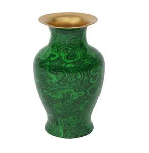 Haute Qualité En Laiton Fleur Vase Multi Couleur Or Et Bleu Peinture Fini Pour La Décoration Intérieure Table Décoration Fleur Vase - Product Image 4