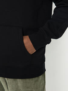 Sweat à capuche en molleton décontracté à manches longues pour hommes, couleur unie, hiver, style de rue, logo personnalisé/motif - Product Image 4