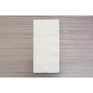 Serviettes de table Kanguro blanches 48x48cm, Bambulux Eco, 240 pièces, B2B - Product Image 2