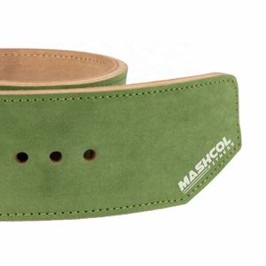 Cinturones de levantamiento de pesas de una sola punta, cuero de vaca personalizado, resistente, soporte trasero para gimnasio, cinturón de entrenamiento, equipo de seguridad para Fitness - Product Image 4