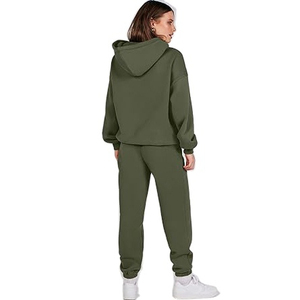 2024 chándal para mujer 100% cintura elástica de alta calidad ropa deportiva cómoda chándal conjunto completo lavable precio barato chándal - Product Image 2