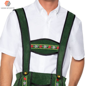 2024 New Stylish Bavarian Lederhosen Kniebund Men's Trachten Leather Pants MESS SPORTS Quick Dry & Breathable Wholesale - Product Image 5