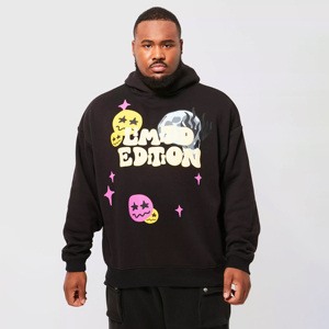 Sudadera con capucha de diseñador GSM 450 de peso pesado para hombre, ropa de calle de invierno con cremallera de cara completa de buena calidad, cómoda, 3D ODM - Product Image 1