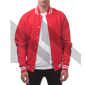 Chaquetas de béisbol bomber ajustadas informales para hombre, tela de lona ligera personalizada con cuello levantado a la moda para invierno - Product Image 1