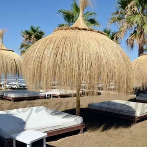 열대 티키 우산 독점 히트 핫 스타일 베트남 디자인 스타일 저렴한 천연 해초 초 지붕 우산 - Product Image 4