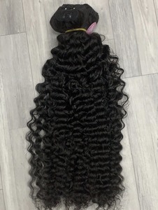 Extensions de cheveux humains vierges cambodgiens, naturels, non traités, fermeture 5x5, style ondulé bouclé, cheveux Remy, qualité supérieure, sans nœuds - Product Image 2