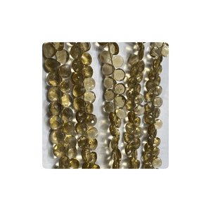 ลูกปัดหินทรงเหลี่ยมขนาด8นิ้วสำหรับทำเครื่องประดับควอตซ์เบียร์ธรรมชาติระดับพรีเมี่ยมขนาด7มม. - Product Image 2