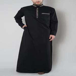Service OEM Vêtements Islamiques pour Hommes Nouveau Design Jubba Thobes Nouvelle Mode Conception à Manches Longues Simple Plain Men Jubba - Product Image 4