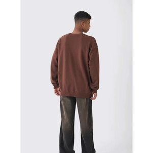 Vente en gros streetwear sweats à capuche surdimensionnés pull-over vierge personnalisé sweat à capuche en coton épais grande taille sweat-shirt pour hommes - Product Image 2