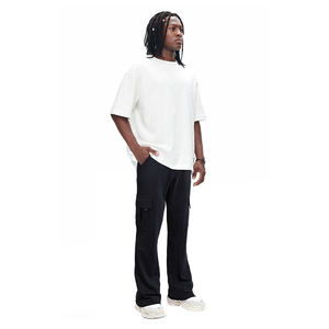 Pantalons de survêtement à jambes larges avec poche et logo personnalisé |   Pantalons de survêtement pour hommes en gros - Product Image 6