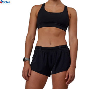 Shorts pour femmes Hot BOBBIN INDUSTRIES Qualité supérieure Été Double couche 2 en 1 Doublure en maille Spandex/Coton Élastique Respirant - Product Image 4