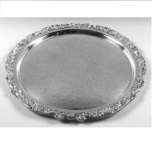 Glossy Finished Stainless Steel Serving <b>Tray</b> With Easy Carrying Handle Metal Serving <b>Tray</b> Wholesaler - Product Image 6