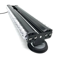 18,5 "12V 24V 36w Doble fila Led Rojo Azul Verde Ámbar Intermitente Advertencia Led Luz estroboscópica