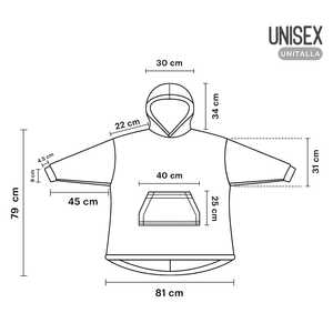 Coperta con Cappuccio Oversize Unisex in Flanella Stile Plaid Gigante in Poliestere e Pile per Casa o Viaggio Decorazione di Halloween - Product Image 2