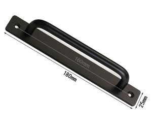 Mango de aluminio Hardware accesorios para muebles manija de gabinete mango de aluminio de tamaño personalizado a bajo precio - Product Image 2