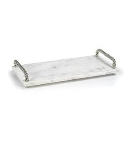 Plateau de service en marbre tendance le plus vendu avec poignées en métal pour déjeuner petit déjeuner dîner personnaliser disponible au prix de gros - Product Image 5