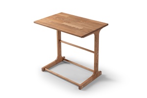 Mesa Auxiliar Moderna en Forma de C, Mesa para Portátil, Bandeja para TV, Altura 24 Pulgadas, para Uso en Casa, Oficina, Hotel o Restaurante, Base Resistente y Estable - Product Image 2