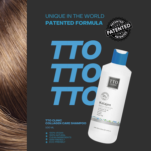 Shampooing capillaire au collagène TTO CLINIC 500 ml, anti-casse, hydratant, complexe de kératine et de vitamine B, nourrissant pour les cheveux, antipelliculaire - Product Image 3