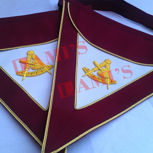 Tablier maçonnique Royal & Select Tablier maçonnique en cuir d'agneau de haute qualité pour uniforme - Product Image 4