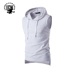 Sudaderas sin Mangas Personalizadas para Hombre, Tejido de Felpa, Mezcla de Poliéster/Algodón, Transpirable y Ecológico, Ropa Deportiva de Verano - Product Image 3