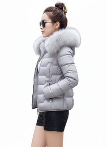 Veste d'hiver pour femme de haute qualité, parka longue, rembourrage gonflable, imperméable, option grande taille - Product Image 2