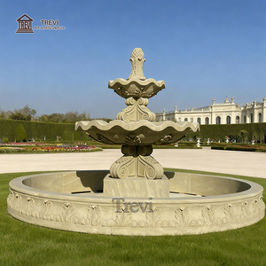Trevi Tay Khắc Cổ Ngoài Trời Lâu Đài Vườn Đơn Giản Đá Cẩm Thạch Bằng Đá Sa Thạch Đài Phun Nước Để Bán - Product Image 2