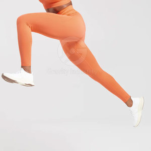 Legging de yoga pour femmes, couleur unie, de haute qualité, respirant, respectueux de l'environnement, taille élastique, longueur complète, pantalon en spandex/polyester - Product Image 4