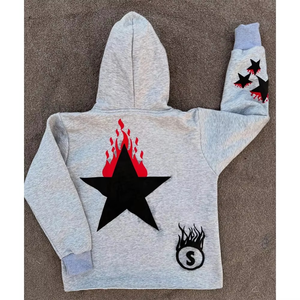 Calidad Premium logotipo personalizado Puff impresión peso pesado 100% algodón pulóver sudaderas con capucha de los hombres de gran tamaño - Product Image 2