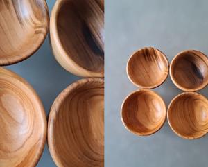 ชามไม้ชามสลัดอาหารทำจากไม้ธรรมชาติเป็นมิตรกับสิ่งแวดล้อมเลือกขนาดและโลโก้ได้ตามต้องการ - Product Image 5