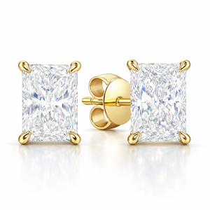 Boucles d'oreilles halo cachées taille radiant, couleur D, clarté VS1, certifiées IGI, 2,00 carats de diamants au total. - Product Image 3