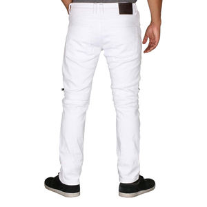 Commande en gros pantalon en jean pour hommes tissu denim de haute qualité disponible en couleur blanche coupe et style personnalisés pour marque privée - Product Image 4