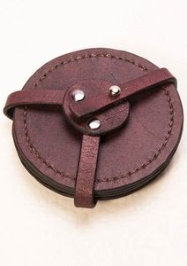 Bonitos posavasos redondos de cuero para un estilo interior moderno con una fuerte durabilidad y artesanía de alta calidad - Product Image 4