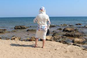 Lux Hooded Soft Turkish Muslin Fabric Bathrobe Colorful Printing Women Men Kids Beach <b>Towel</b> Spa Bathroom Home Hotel Quick Drying - Product Image 5