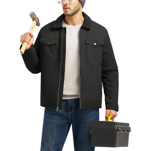 แจ็กเก็ตผ้าใบน้ำหนักเบาสำหรับผู้ชายแจ็กเก็ตผู้ชายระบายอากาศได้ดีเสื้อกันลมผ้าฝ้ายแคนวาสสำหรับฤดูหนาว - Product Image 2