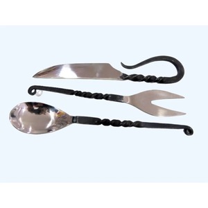 Cubiertos de acero inoxidable con acabado Chapado en Color dorado y mango fuerte, cubiertos aptos para lavavajillas para el hogar, boda, café, uso, juego de 5 - Product Image 5