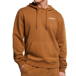 Sweat-shirts à capuche pour hommes de haute qualité en gros, en coton uni, pull-over, streetwear surdimensionné, haut à capuche décontracté, vêtements de sport pour hommes - Product Image 1