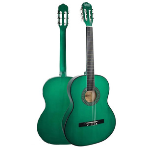 Guitare classique verte 4/4 avec tige de tension réglable et table en épicéa |   Midex CG-270GR - Product Image 2