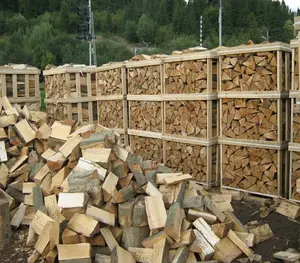 袋装优质橡木木柴/托盘/干木柴原木灰橡木山毛榉硬木