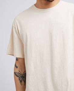 เสื้อยืดผู้ชายแนวสตรีทเสื้อยืดผ้าฝ้ายลายกราฟิกทรงโอเวอร์ไซส์ - Product Image 1