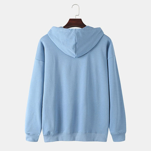 Haute Qualité 500 GSM Coton Épais Blanc Plaine Lourd Surdimensionné Hoodies No String Unisexe Logo Personnalisé Plus La Taille Hommes Hoodies - Product Image 2