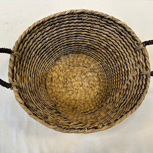 Luxury <b>Round</b> Water Hyacinth <b>Storage</b> <b>Basket</b>-Eco-Friendly & Multi-Purpose - Product Image 5